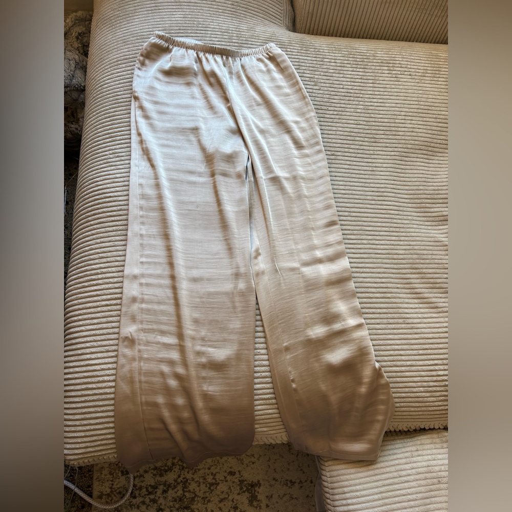 A New Day Cream Satin Skirt